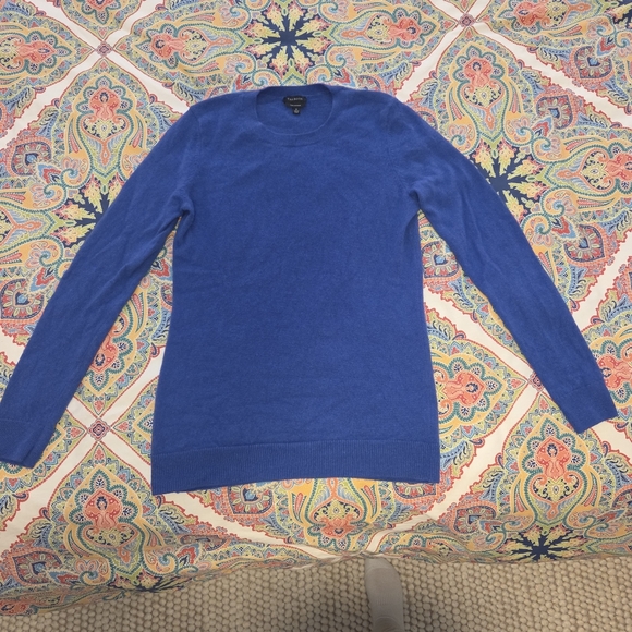 Talbots Cashmere Sweater, Royal Blue. Size S - Picture 2 of 7